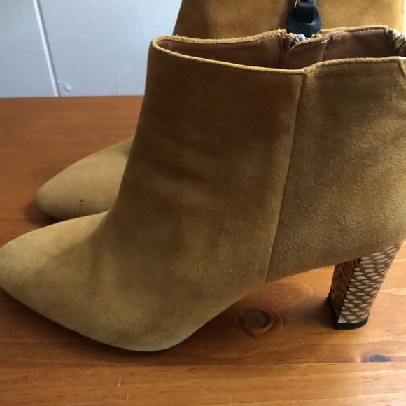 EUC Authentic Acne Studios Alba Suede Mustard Booties - Picture 5 of 15